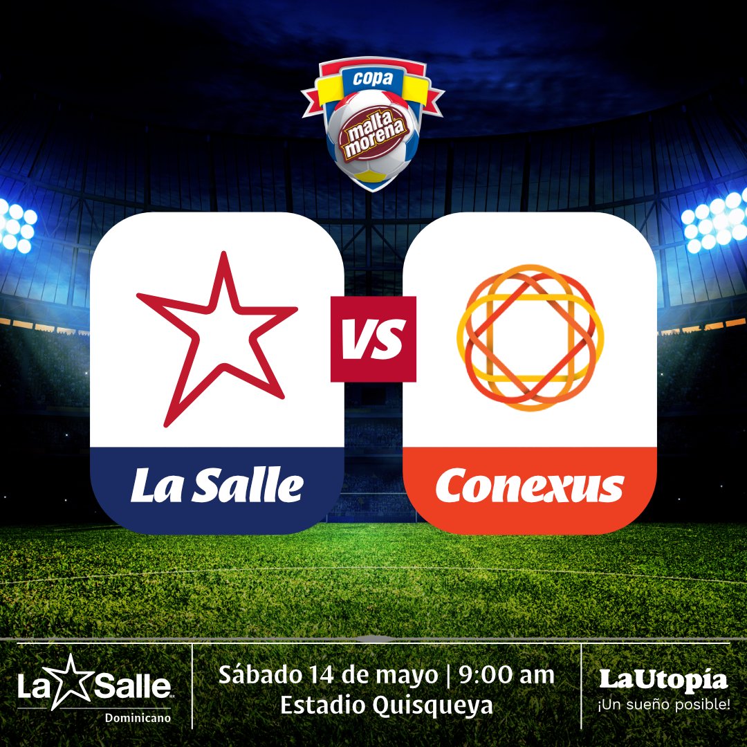 Estudiantes de S2 y S3 competirán en la segunda ronda de la Copa Malta Morena ⚽🤩 mañana sábado 14, a las 9:00 am, en el Estadio Quisqueya. Vamos todos a apoyar a nuestro equipo 📯

#CopaMaltaMorena