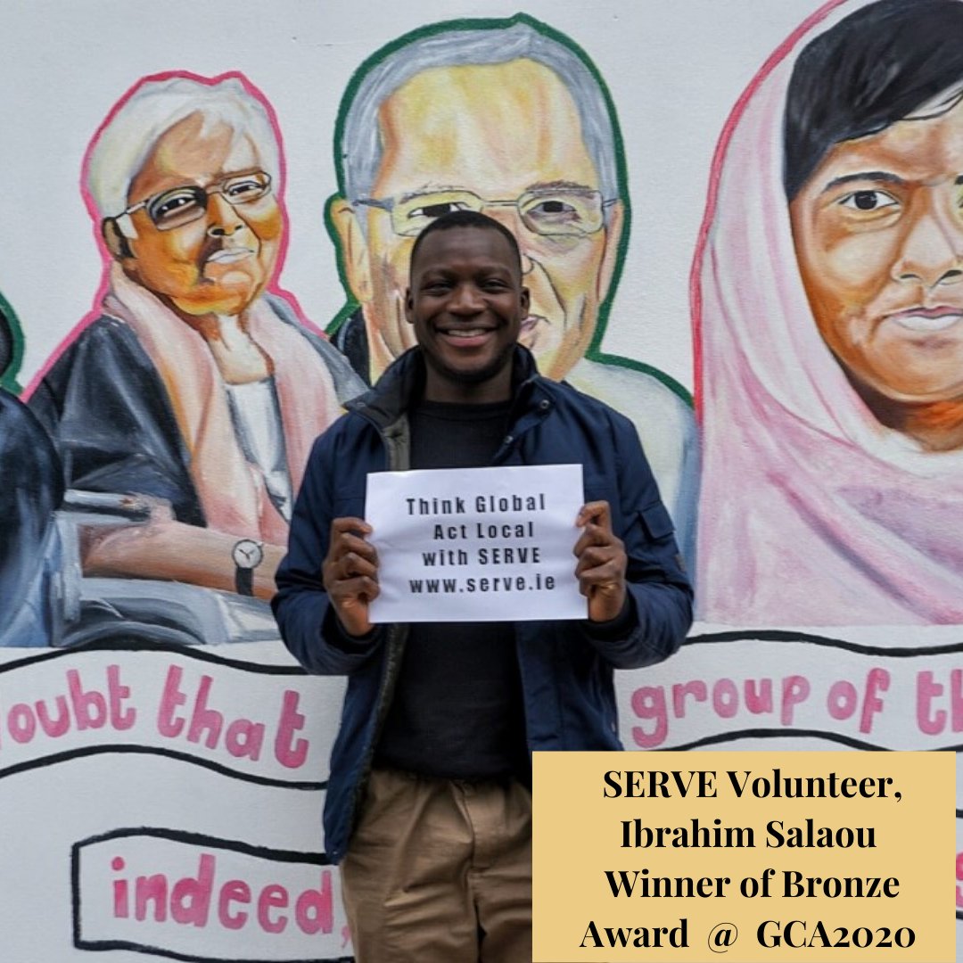 SERVE (@serve_ie) on Twitter photo Please join us to congratulate our volunteers who are receiving <a href="/GCAIreland/">Global Citizen Award</a> awards tmrw at an in-person ceremony @ Blackhall Place, Dublin.
The winners are:
Henry Orlagh - Silver - GCA2021
Ibrahim Salaou - Bronze - GCA2020
Niamh Harrington - Bronze - GCA2020
#GlobalGoals #SDGs Please join us to congratulate our volunteers who are receiving <a href="/GCAIreland/">Global Citizen Award</a> awards tmrw at an in-person ceremony @ Blackhall Place, Dublin.
The winners are:
Henry Orlagh - Silver - GCA2021
Ibrahim Salaou - Bronze - GCA2020
Niamh Harrington - Bronze - GCA2020
#GlobalGoals #SDGs
