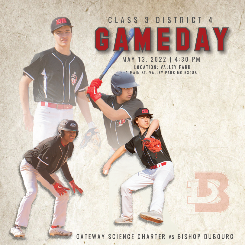 DuBourgBaseball's tweet photo. #GAMEDAY #DISTRICTBASEBALL ⚾️
🆚GATEWAY SCIENCE CHARTER
🕟 4:30 PM
📍 Valley Park 1 Main St. Valley Park MO 63088
#DBBaseball #fearthecavalier #baseball #highschoolbaseball #letsgo #southcity https://t.co/9AOUh8YHMV