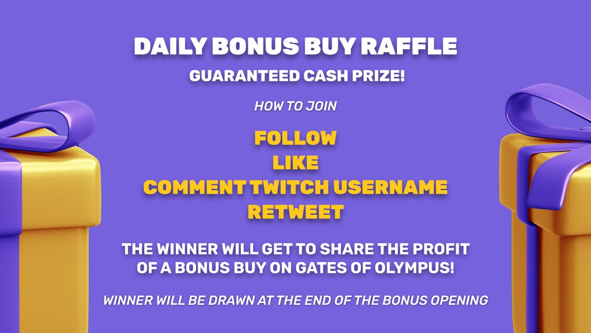 💰 DAILY RAFFLE IS NOW OPEN - WIN A BONUS BUY FOR BONUS HUNT #685

⭐️roshtein.com/bonushunt/685
💜twitch.tv/roshtein

#Crypto #BTC #ETH