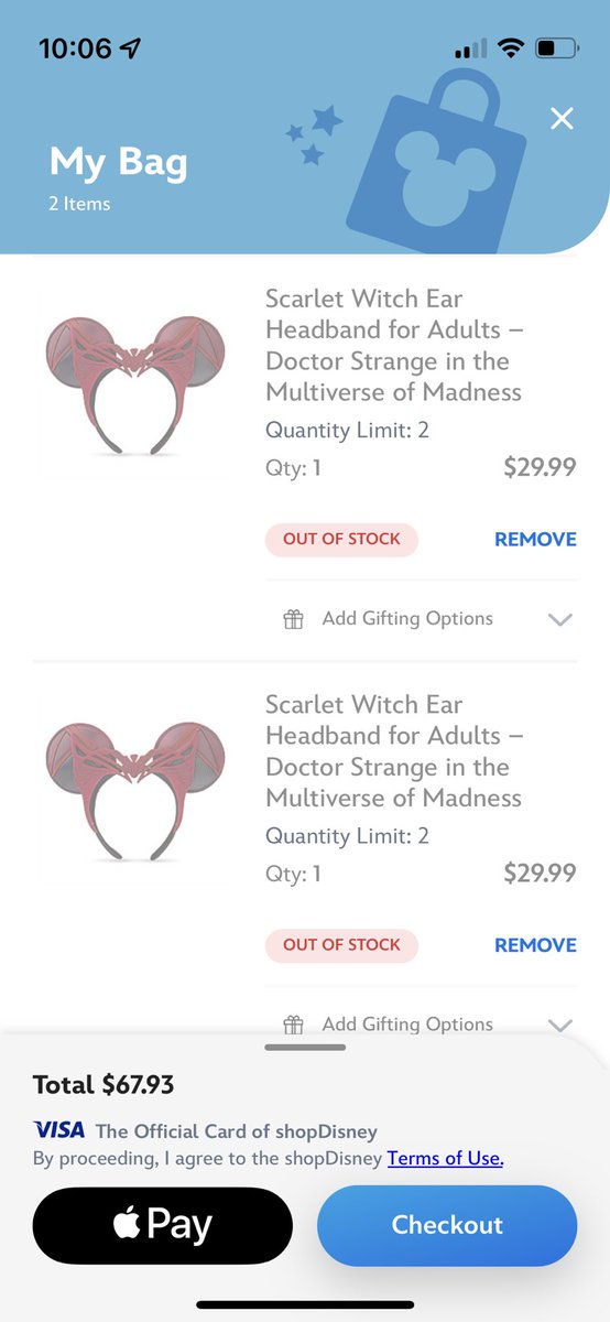 ogjarrett's tweet photo. @shopDisney This was at 10:01 EST ☹️🥺😭@shopDisney like come on y’all https://t.co/Etlb5hGcSD
