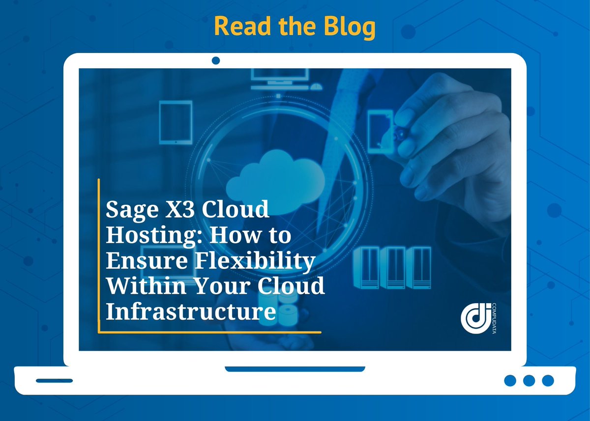 CompuDataInc's tweet image. By migrating Sage X3 ERP to the cloud you can utilize a more scalable platform for your organization.
- Customize Your Cloud Infrastructure
- Maintain Data Ownership
- Secure Your Sage X3 in a Cloud Environment
Click here to learn more : bit.ly/3waXdu5