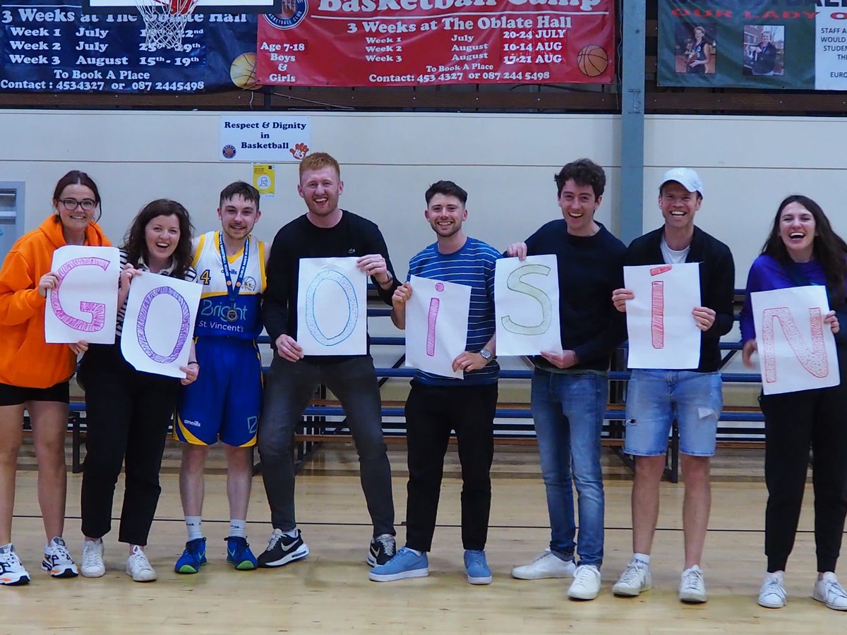 BelmayneEtss's tweet photo. A big shout out to our PE teacher @Reilly_Oisin1 who won the cup final with @stvincentsbball last night. We have the most amazing staff members here who went out to support him😀 https://t.co/ZFdoVSzPGl