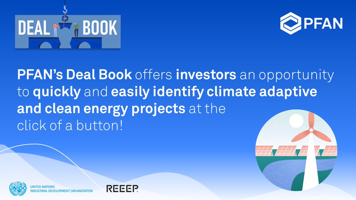 PFAN_Global's tweet photo. The #PFANDealBook offers investors an opportunity to quickly &amp; easily identify #climateadaptive &amp; #cleanenergy projects in #EastAfrica in various sectors, including #cleancooking, #biodiversity, #renewableenergy, #agriculture &amp; more.

Check it out!👉 https://t.co/8CAAq6IFLx https://t.co/t7VDKuhNem