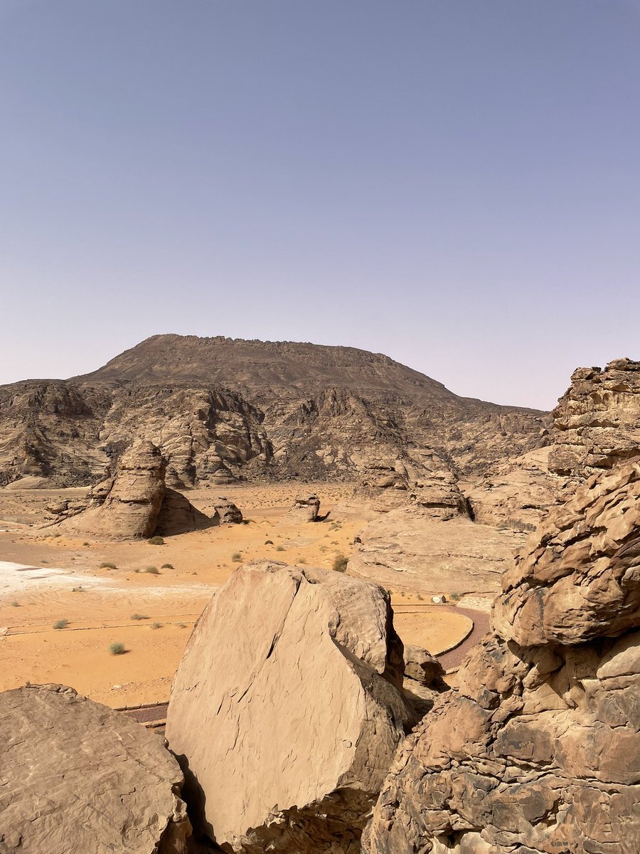 StewieStewart13's tweet photo. Great to be back in Saudi after three long years. Taking this #fieldworkfriday off digging to check out some of the incredible rock art at Jabal Umm Sinman. https://t.co/Qq1jmSaIXT