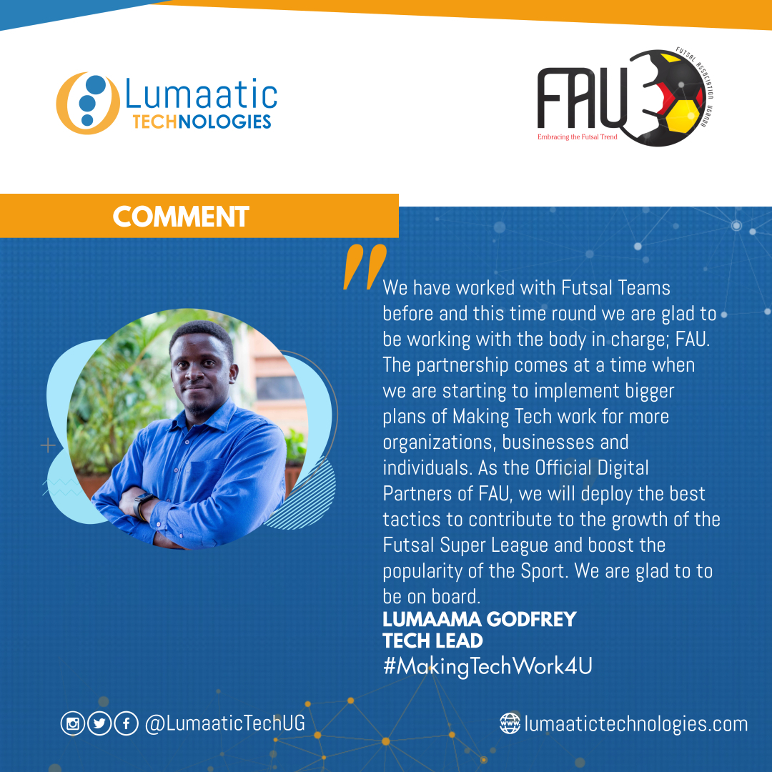 Comment 2/2 from our TECH LEAD &amp; Founder; Lumaama
#LumaaticTechUG  | #MakingTechWork4U