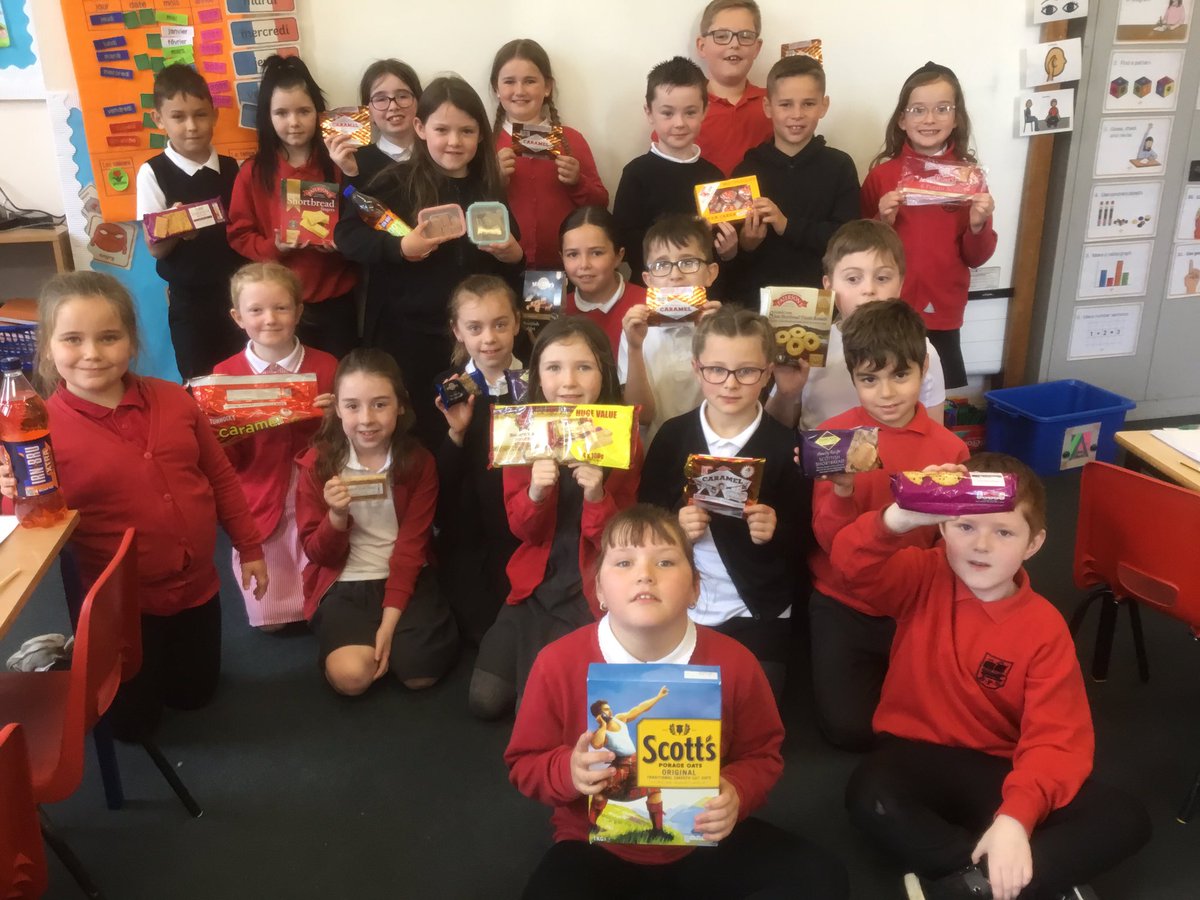 BPS_P4W's tweet photo. We had a great start to our topic,Food Around The World, in P4 this week. Where better to begin than with our own country. The children brought in some Scottish products and we all had the opportunity to sample them. 
Thank you to all the parents and carers for the supplies 👍 https://t.co/cfTN3WJIUk