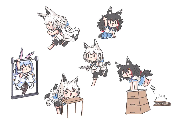 1時間 いろいろらくがき
#みおーん絵 #絵フブキ #ぺこらーと 