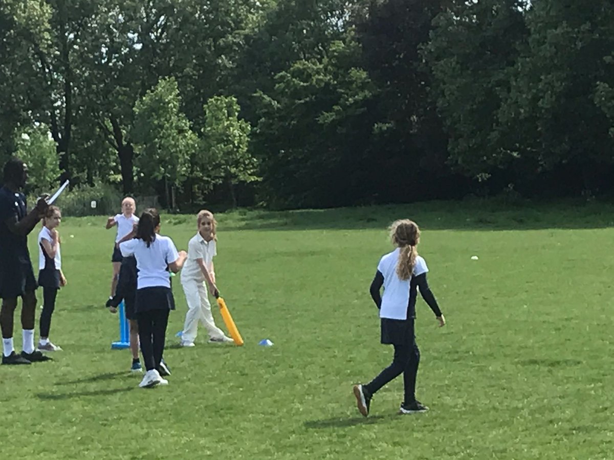 Our Year 5 &amp; 6s at today’s a cricket fixture vs Dolphin this afternoon.