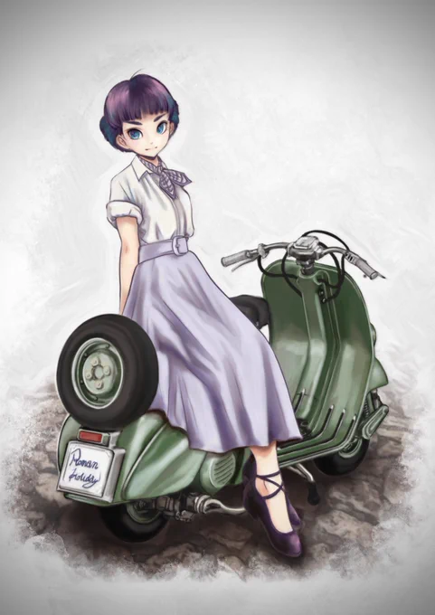 早見さんのアン王女・・・これ描いてて見逃したやないか〜 #ローマの休日#らまそい 