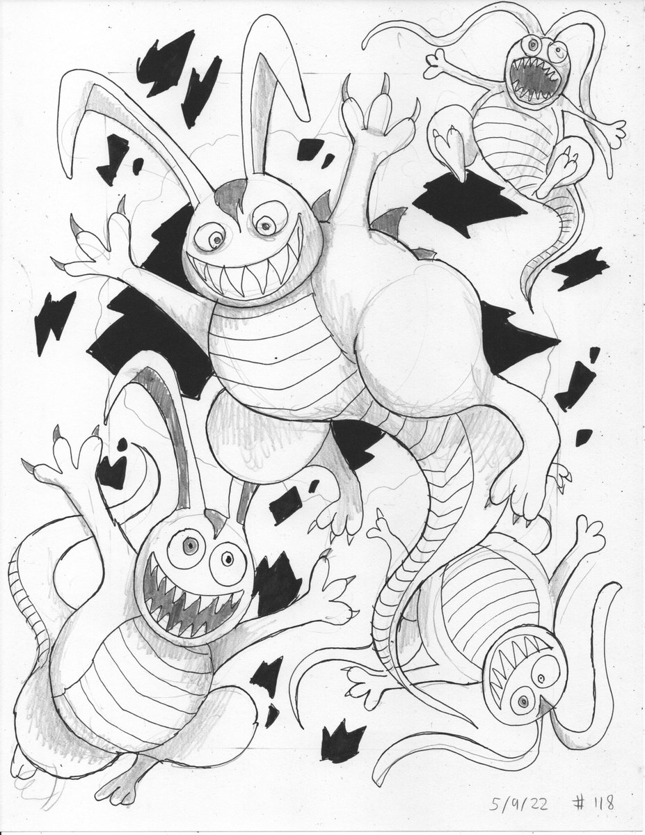 DPillustrations's tweet photo. #Illustrations #illustrationartists #drawing #Pencildrawing #pencilart #pencilsketch #art #artwork 

GM friends ☕️☕️☕️ Here is part 1

-🎮on
-👾🐰😱
-👀👀👀👾👾👾
-🐙+friends https://t.co/6vDt0aHB3n