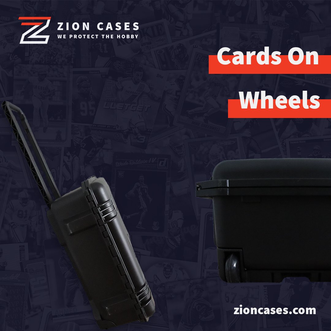 How many people in the hobby do you know that can transport their graded cards on wheels?

With our Goliath Slab Case, it's easier than ever. Big case. Rubber wheels. Telescopic handle. All to make taking your cards on the go a breeze.

Travel simply. zioncases.com