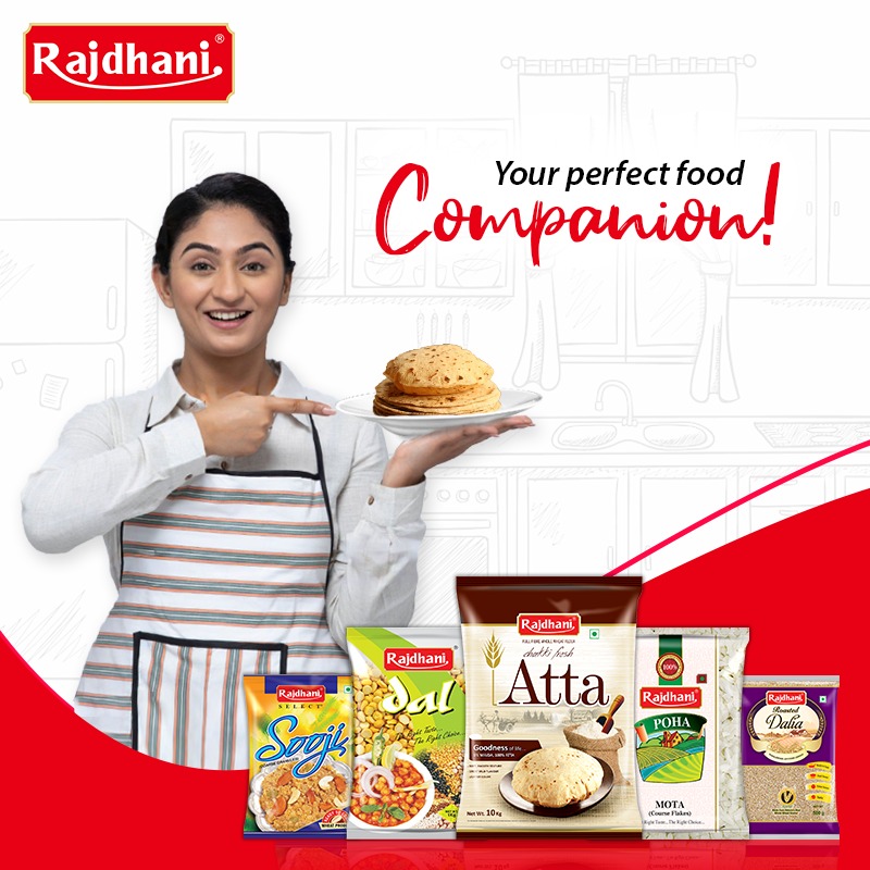 RajdhaniWorld's tweet photo. Bring home the perfect food companion for your family and relish every meal with great flavor. Rajdhani food opens a whole new experience to your appetite with quality products tailor-made to elevate your taste buds.
 
#RajdhaniMeals #MealPrep #BalancedDiet #HealthyMeals #FitFood https://t.co/Lpmck77rSJ