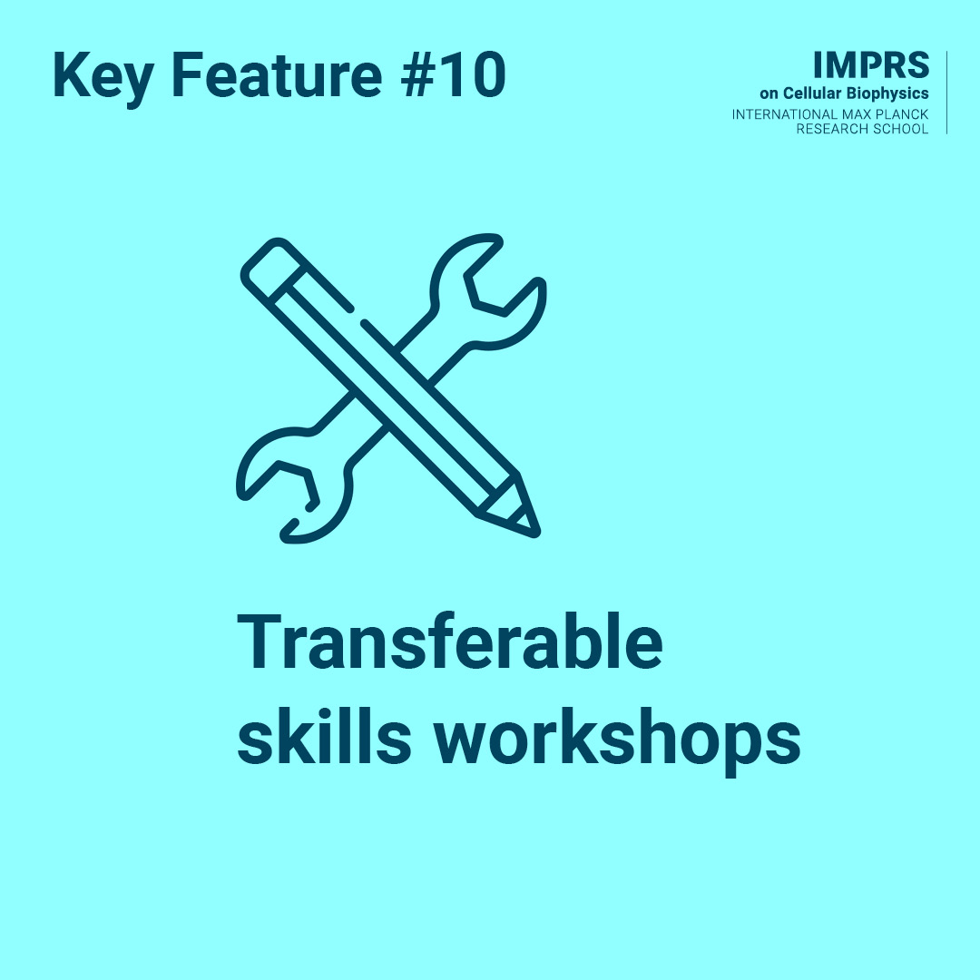 imprs_cbp's tweet image. What do we offer? #keyfeature 10: #TransferableSkills courses &amp;amp; #CareerCoachings prepare our #phd students for the challenges of a professional career on the global market, whether in academia or industry. @MPIbp @goetheuni @uni_mainz @fias_science #imprs #imprs_cbp #gradschool
