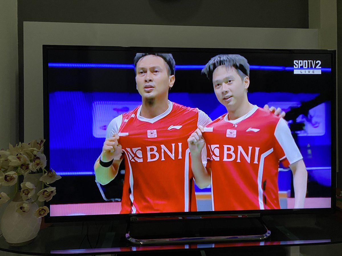 cutemamik's tweet photo. @BadmintonTalk Congrats… what a match! Ahsan and Kevin https://t.co/IGp9CWowcG