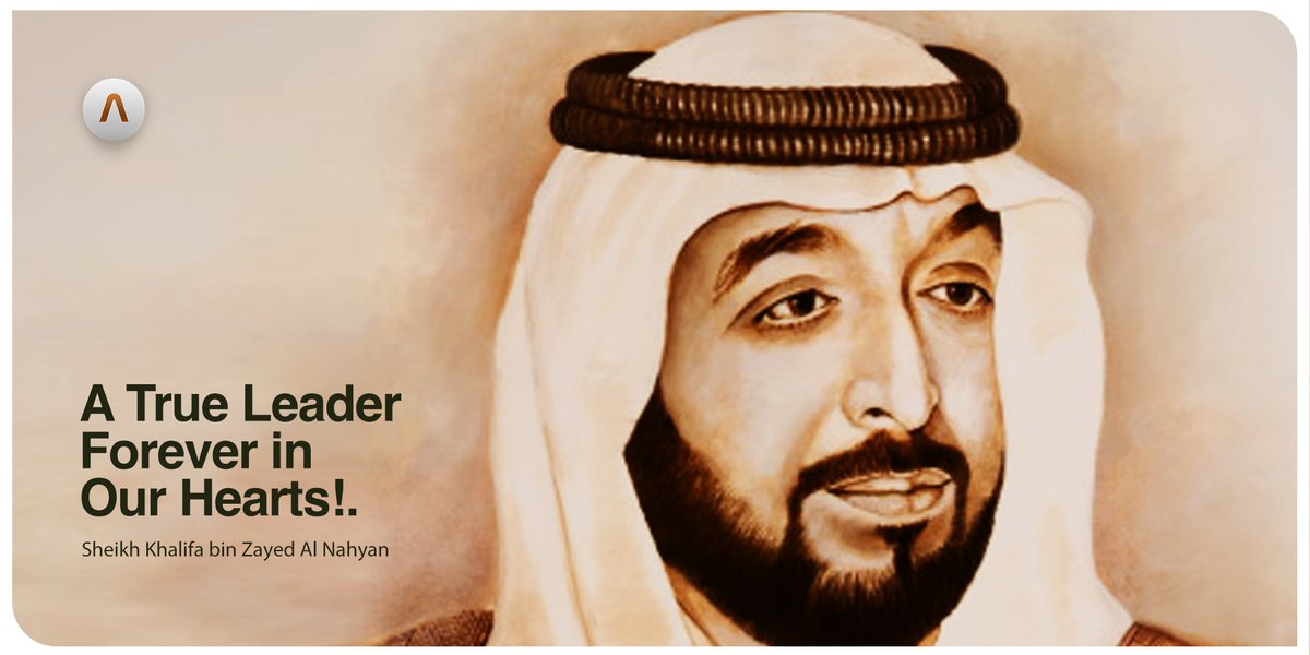 ashtelgroup's tweet photo. His Highness Sheikh Khalifa bin Zayed Al Nahyan; Your absence creates an immense void that the whole nation bears! You'll be our Role Model forever & a Great Leader we'll always admire! Our most sincere condolences!
#SheikhKhalifaBinZayedAlNahyan #UAE #Ashtel #AshtelGroup https://t.co/MDr1qk0ypx