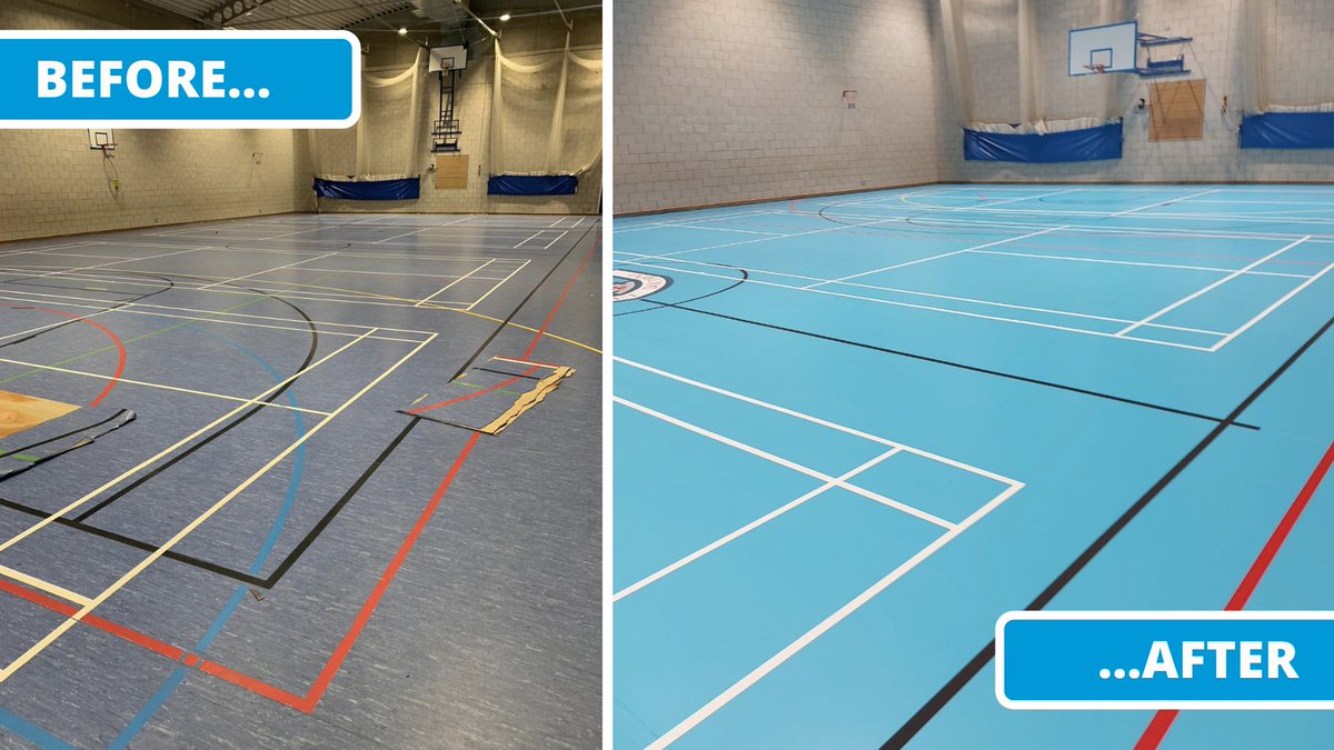 GerflorUK's tweet photo. #FlooringRefresh #BeforeandAfter WOW! Beaconsfield High School, in Buckinghamshire are extremely delighted with the outcome of their recent refurbishment. 

Read the full case study here - https://t.co/BK6x3FNbqZ https://t.co/J5O8bAfO4N