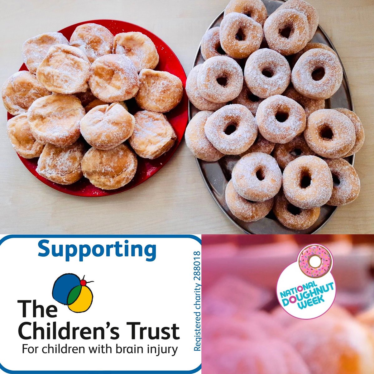 Warner_News's tweet photo. Friday’s afterschool treat celebrating National doughnut week fundraiser for @thechildrensstrust 🍩 .. enjoy Warner 💙#oneeach #donuts #donut #doughnuts #chocolate #foodie #donutsofinstagram #dessert #donutlover #yummy #delicious @childrenstrust https://t.co/XP56XqdR7t