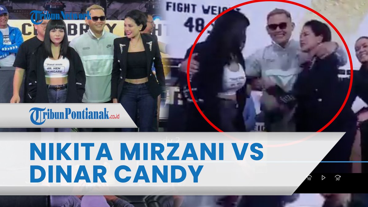 tribunpontianak's tweet photo. PANAS! Nikita Mirzani Dorong Dinar Candy saat Konferensi Pers Jelang Duel di Ring Tinju
https://t.co/zLNcd3NPUR
#dinarcandy #nikitamirzani #elrumi #winsonreynaldy #HolywingsSportShow #nikitamirzanivsdinarcandy #elrumivswinsonreynaldy #TIMNASDAY #ruhutsitompul https://t.co/u1FERcuwxj