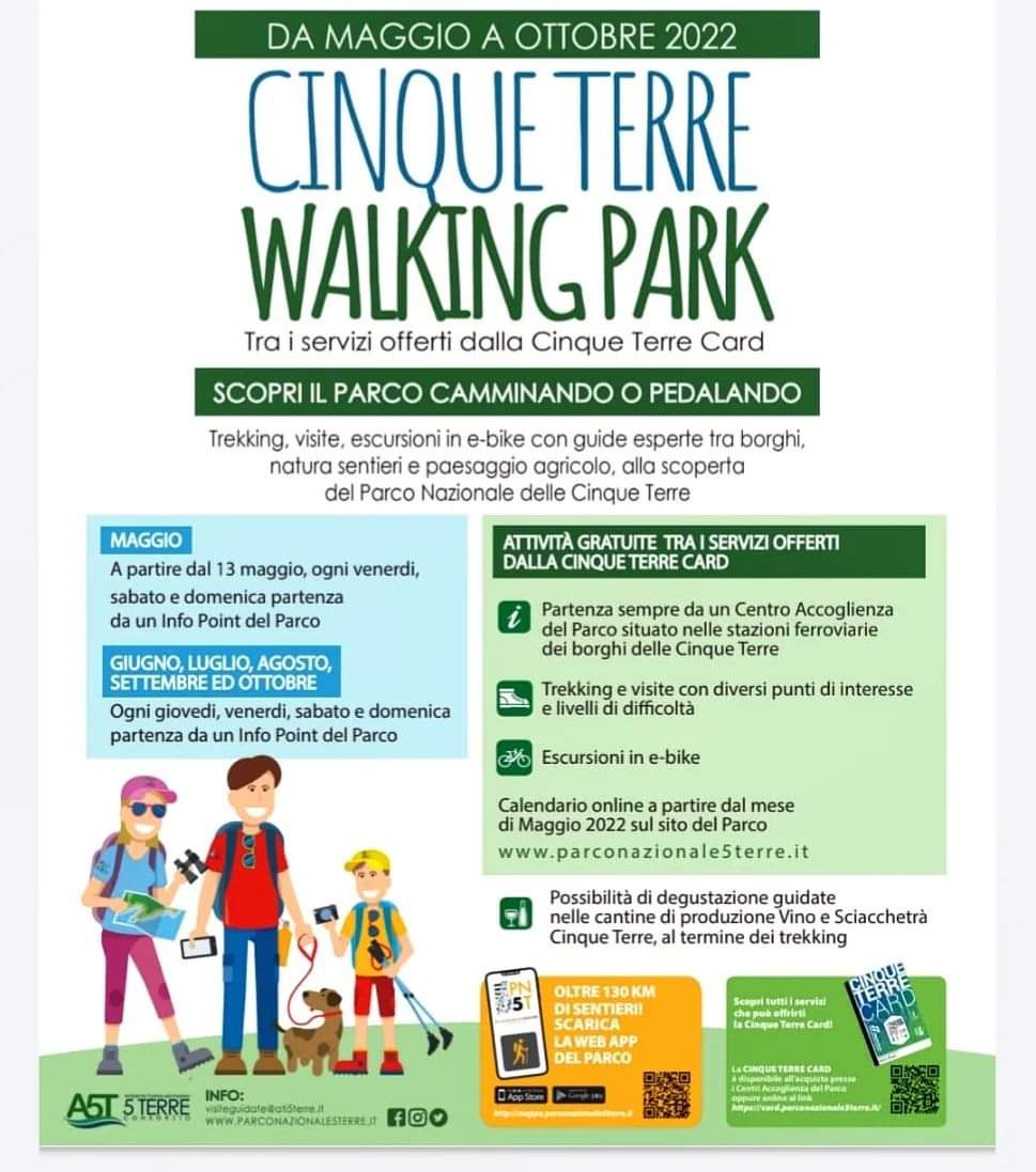 parco5terre's tweet photo. #Trekking e visite con guide alla scoperta del #parco5terre tra i servizi della Cinque Terre Card 👉Calendario maggio #cinqueterrecard  https://t.co/wRIH82yteI https://t.co/qm8cvjSLyS