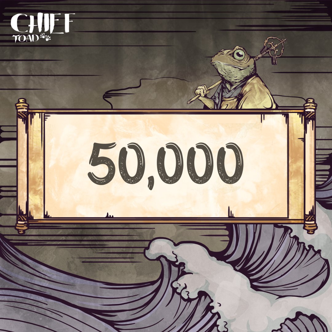 ChiefToadNFT's tweet photo. Can't believe we hit 50,000 🐸⚔️ THANK YOU TOADYS FOR THE SUPPORT 💚🥬

#NFTartwork #NFTGiveaways #NFTdrop #NFTCollection #NFTCommunity https://t.co/QFfGxdSc5d