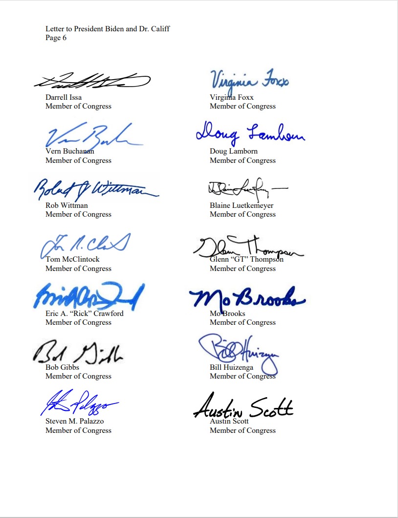 RepMoBrooks's tweet photo. The Biden Administration continues to fail the American people. Now, families are unable to find baby formula because of this dire shortage. In response, I have signed  @cathymcmorris letter which requests the FDA to provide answers for this crisis. https://t.co/nplISeaW9i