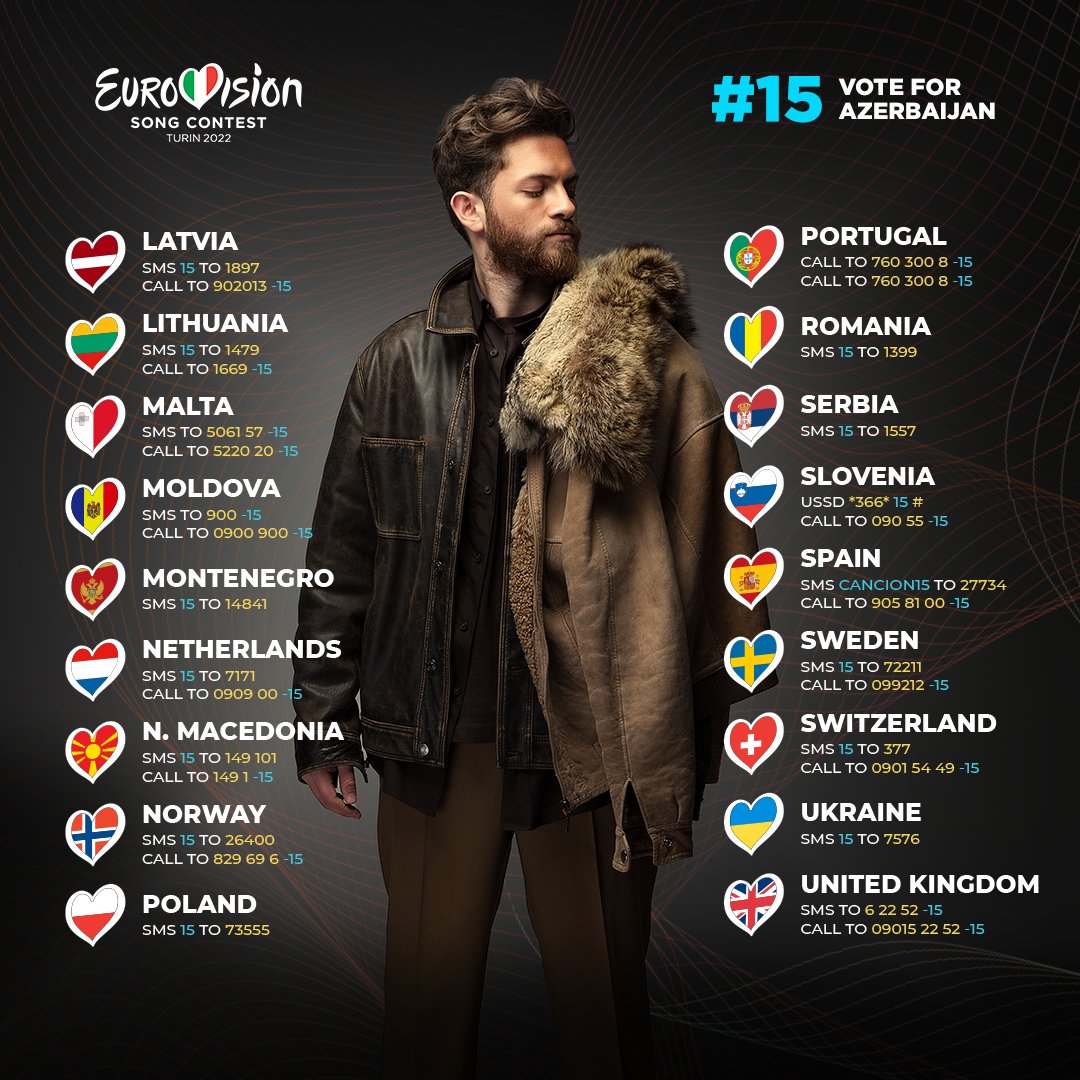 Pray for me, root for me, vote for me, as I am all yours ♥️
#NADIR #ESC #Eurovision #Eurovision2022 #Turin2022 #GoldenBoy #teamNADIR #voteNADIR #vote4NADIR
 #voteAZERBAIJAN