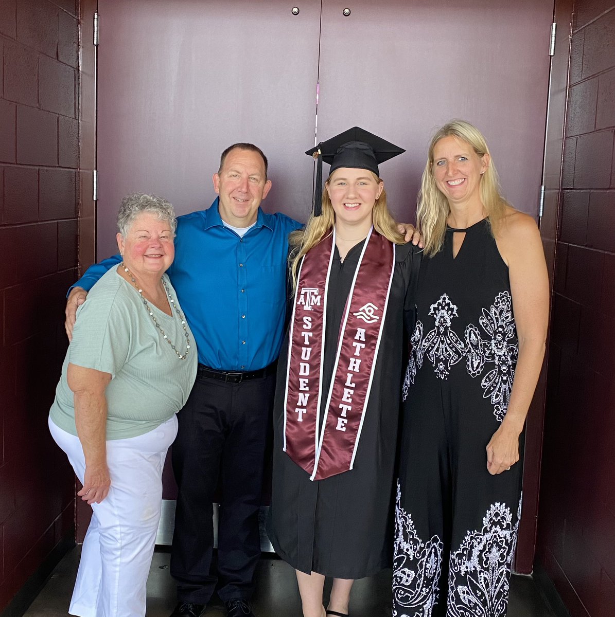 With the family.  #TAMUgrad
