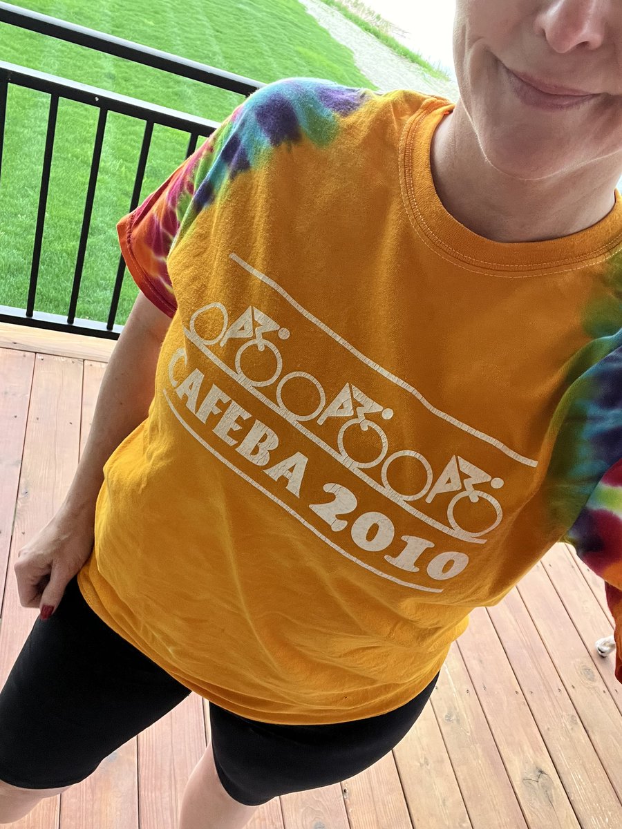 PenickBridget's tweet photo. My fourth and final #CAFEBA ride! Now I have 4 cool shirts and awesome mom/daughter memories #iykyk https://t.co/AKK4T94oKu