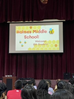 charlenecrooks1's tweet photo. Thanks @ccsd21holmes for hosting us yesterday!  What a great tour by Ms. Weiss and Ms. Bermudez. Students had a blasted and are excited to be hornets. https://t.co/BSeMVEn82T