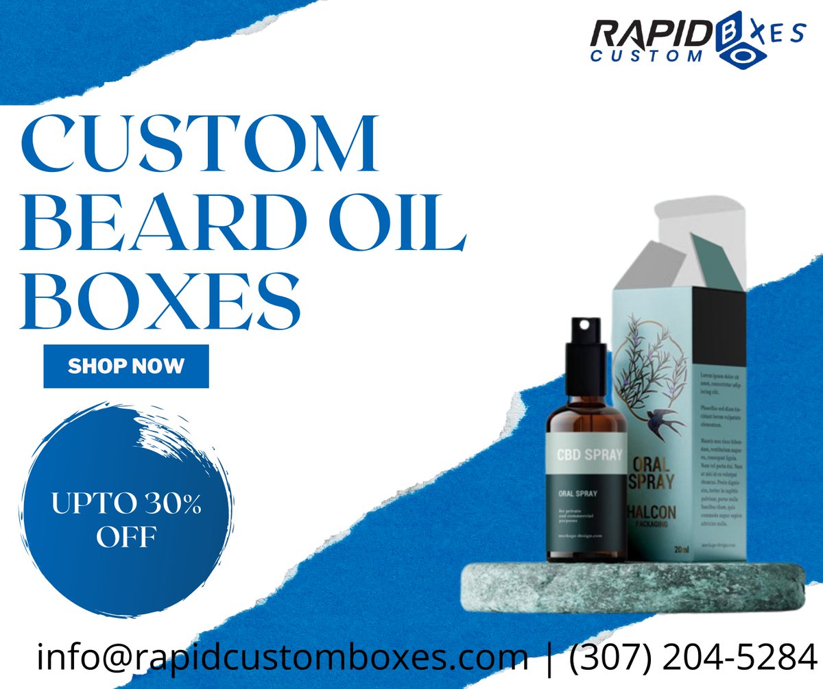 rapidcb's tweet image. Custom Beard Oil Boxes of your choice, we have a vast variety of different Custom Design Boxes.

📦 bit.ly/3FG5Joe
📧 info@rapidcustomboxes.com
📞 (307) 204-5284
📍 Wyoming, United States

#RapidCustomBoxes #CustomBoxes #CustomPackaging #cosmeticbrands #cosmeticproducts