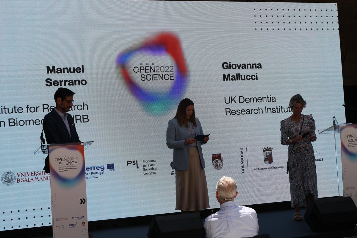 mariamoreno_MMR's tweet photo. Ha sido un autentico lujo aprender de los mayores expertos en ciencia e investigación a nivel internacional en el foro #AgeOpenScience en las maravillosas calles de Salamanca. Se han tratado temas como la longevidad, enfermedades degenerativas y terapias genéticas. https://t.co/gtJZMCFU0u