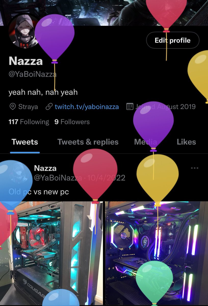 YaBoiNazza's tweet photo. Balloon Day https://t.co/GRrih8WWT0