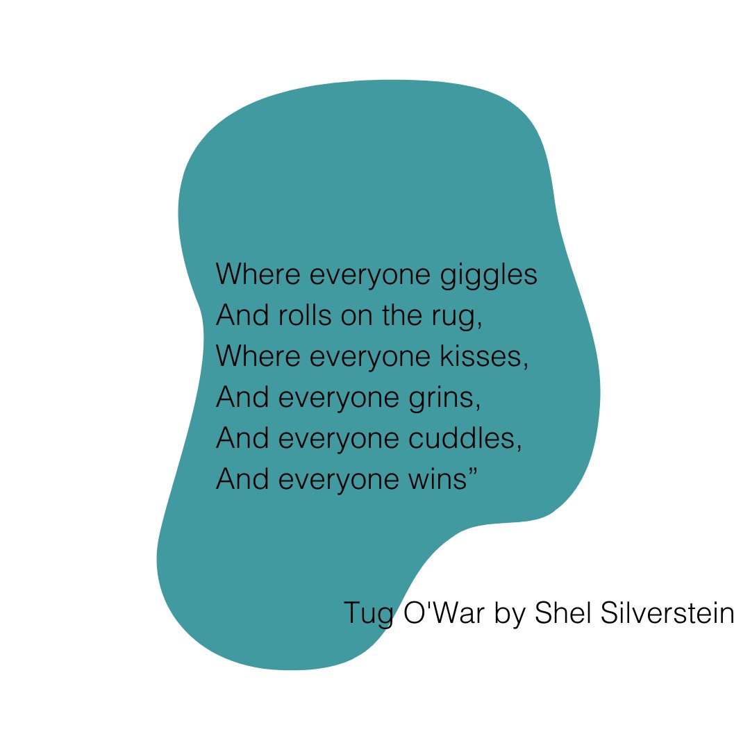 helennew's tweet photo. We end this week with a playful poem by @ShelSilverstein titled Tug O’War.

A reminder not to take everything so seriously…have a great weekend.

#MentalHealthAwarenessWeek #ShelSilverstein #MindCharity #SpeaktoMind https://t.co/qIn0lAa7vo