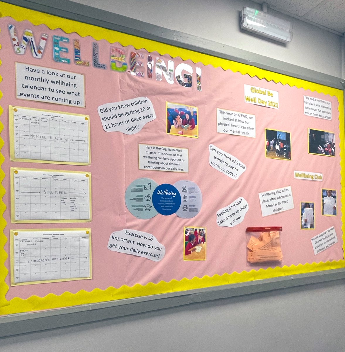 MrsShort22's tweet photo. Obsessing over my new well-being board. Looking forward to adding to this throughout the year to keep our girls up to date with everything well-being! https://t.co/pKWrAbSxdz