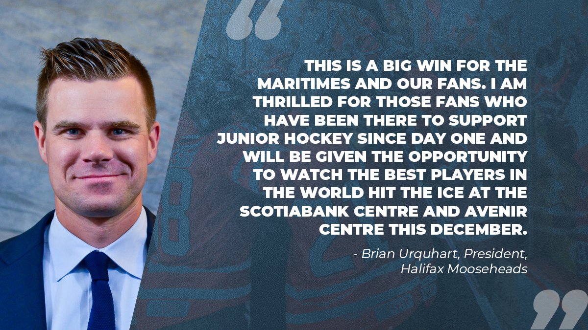 hfxconventions's tweet photo. As one of the host cities for the 2023 @IIHFHockey World Junior Championships we can create an impact and legacy in our region for generations. A message from the @HFXMooseheads President, @BrianUrquhart_.
#EventsAreBack #ComeTogetherNS #WorldJuniors #WJC23 https://t.co/Us1jK8FdWN