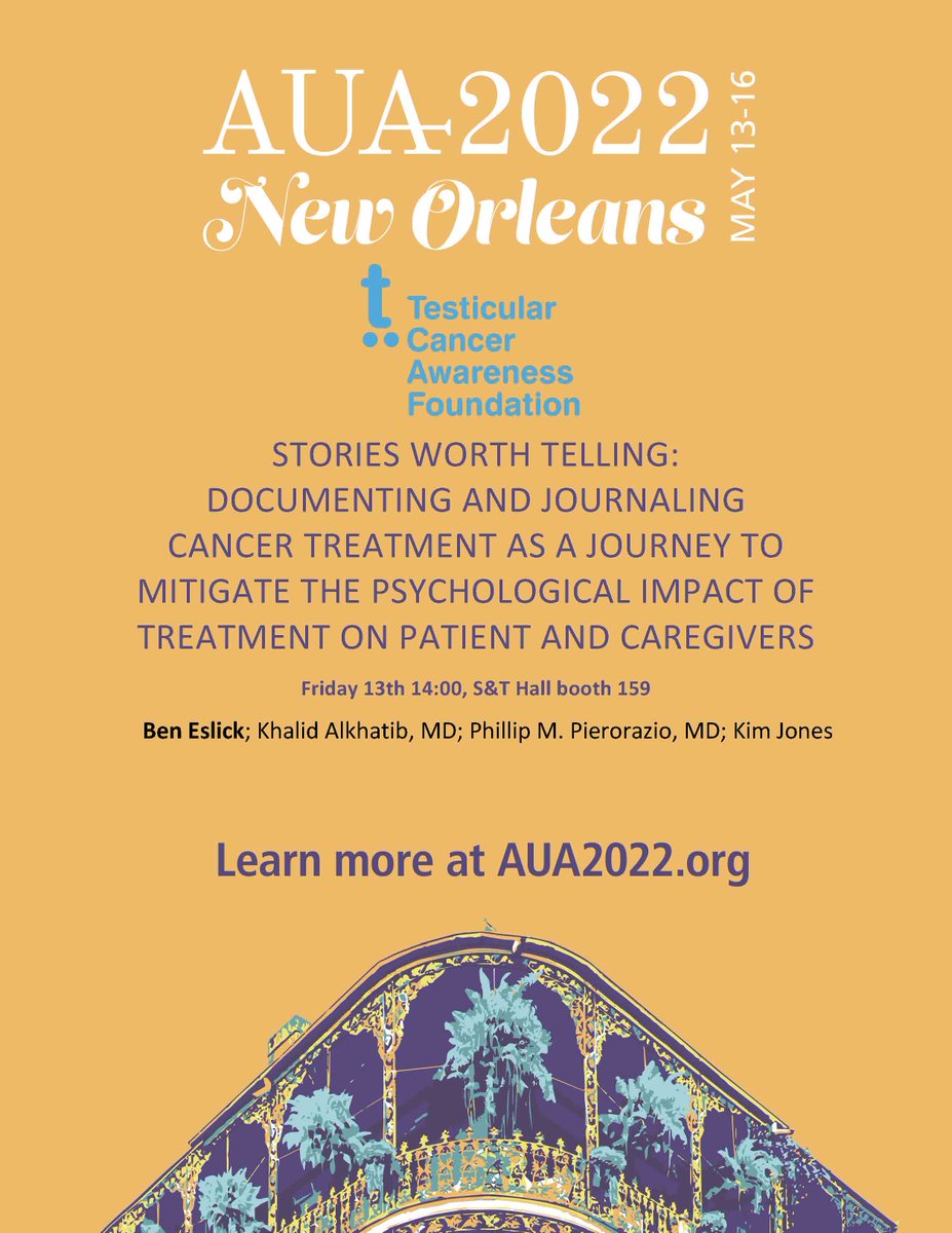 Khalid_Alkhatib's tweet photo. Make sure you learn about Ben Eslick @UniballMovie at the @AmerUrological #AUA22 , his patient perspective piece was featured earlier this month at #AUAnews 
▶️ https://t.co/N9wyTVAzPZ…
👇 https://t.co/cdqo4Bk8MV