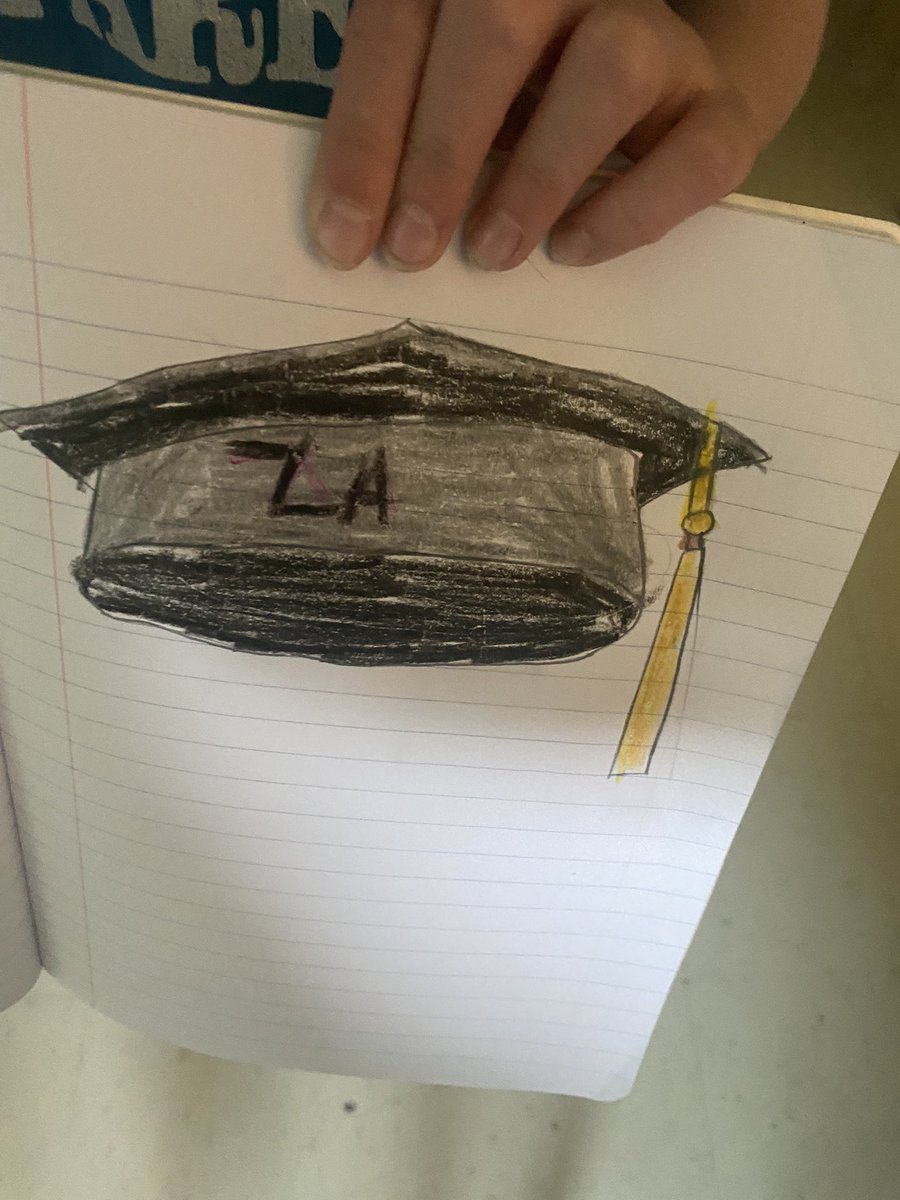 RhiannonMMiller's tweet photo. Today is #ABCday in our classroom!! We started with ART for the letter A! Ss followed an @ArtforKidsHub directed drawing for a graduation cap 🎓🧡 Lots of 4th graders added “Za” for Ms.@TamekaPodwoski’s ‘22 grad! 🥰 #LetFreedomRoar @FreedomTigers1 https://t.co/vFHBqnk6hs