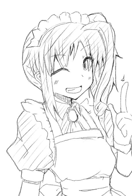 メイドの日4日目なので来弥さんです。3日目は間に合わなかったのでスキップです。 