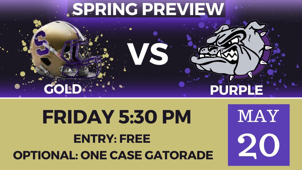 Join us next Friday for our Spring Preview. Come see how hard our team has been working. Entry is free, but we are taking donations for our Gatorade Drive. #ALLIN #RaiseTheStandard #GoDogs
