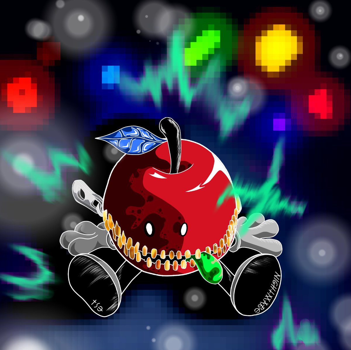 New Apple!🍎 Nightmare👻
#NFT
#NFT宣伝枠 
#NFTartist 
#NFTCollection 
#CrazyApples