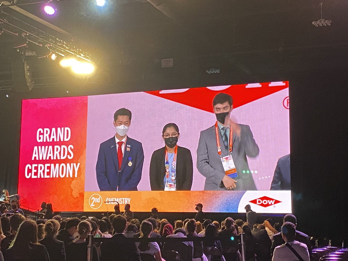 So excited for Kyra Henriques to win 2nd place in Chemistry at #RegeneronISEF! #STEMinoleCounty