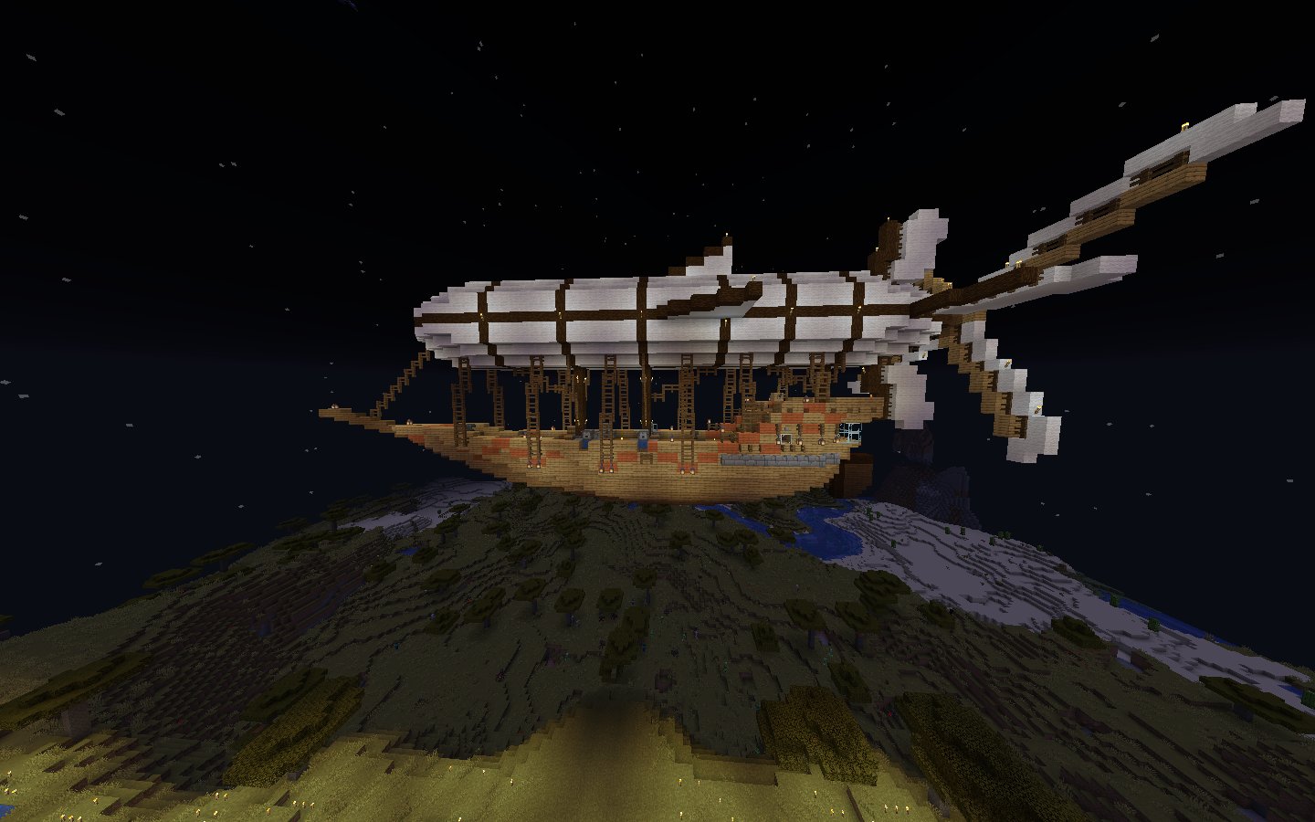 Uzivatel やらかしやしま Na Twitteru Minecraft マインクラフト マイクラ 飛行船 船 マイクラで初めての 飛行船を建造してみたぜ T Co I2xdlqdogf Twitter