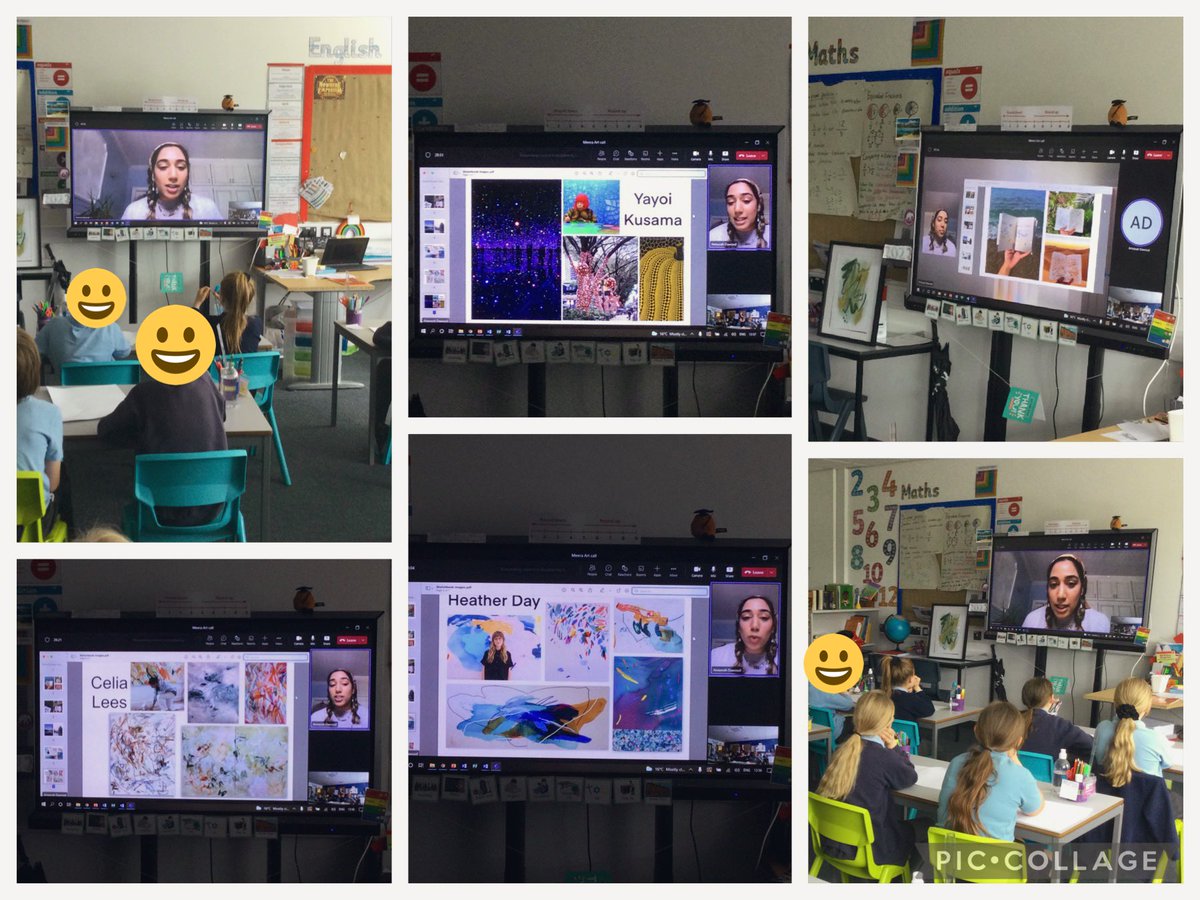 DiscoveryMrR's tweet photo. Year 5 have had an excellent afternoon! 🎨🤔💭
In Art we had the pleasure of speak to Ameera Dawood, a female artist, who spoke to us about her inspiration, process and methods of creating beautiful pieces of art! 🤩 https://t.co/BVJxRH4RnZ