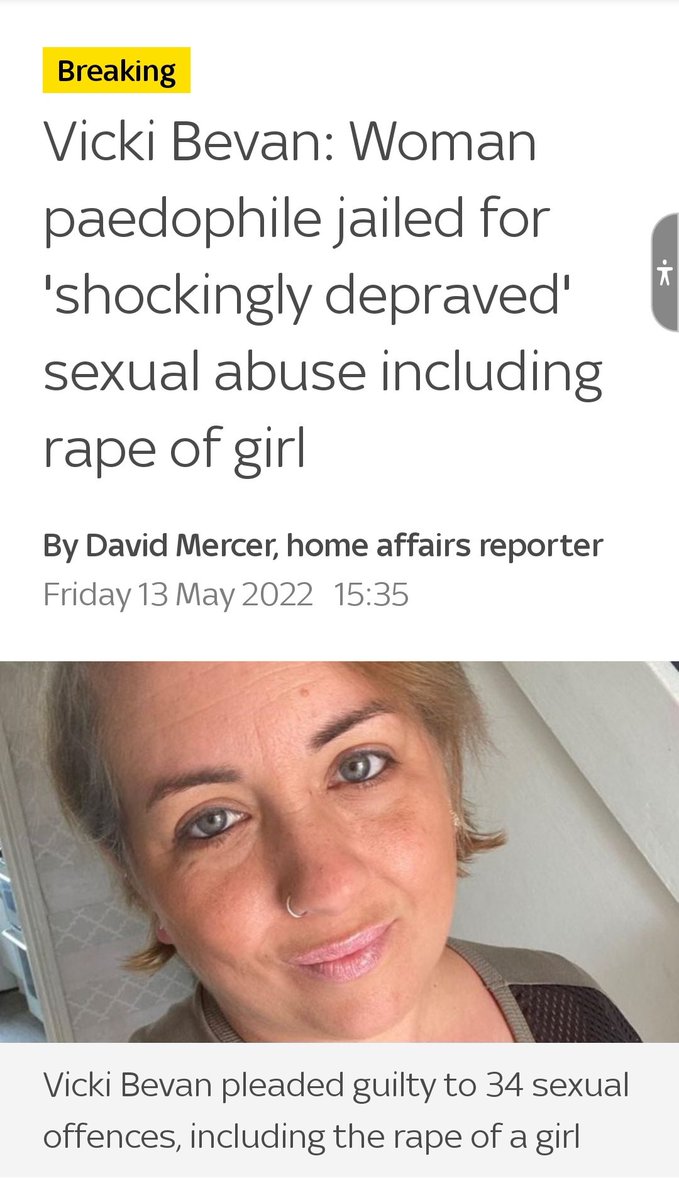 ImIncorrigible's tweet photo. Woman paedophile jailed for shockingly depraved sexual abuse including rape of a 10 year-old girl
#VickiBevan #PaulRafferty #TonyHutton
#CSA
@CSAQT @lbc #bbcpm
https://t.co/tr32kFNwNQ https://t.co/r0889k2zk1