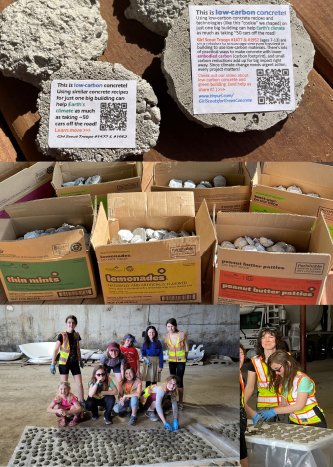 Do you have any cookies?" "Yes we do...LOW-CARBON CONCRETE COOKIES!--Take one to learn why low-carbon building materials matter!" We hope to have this dialogue a lot tomorrow at our Girl Scout troops' booth tomorrow at <a href="/kidsbuildingwi/">Kids Building Wisconsin</a>!