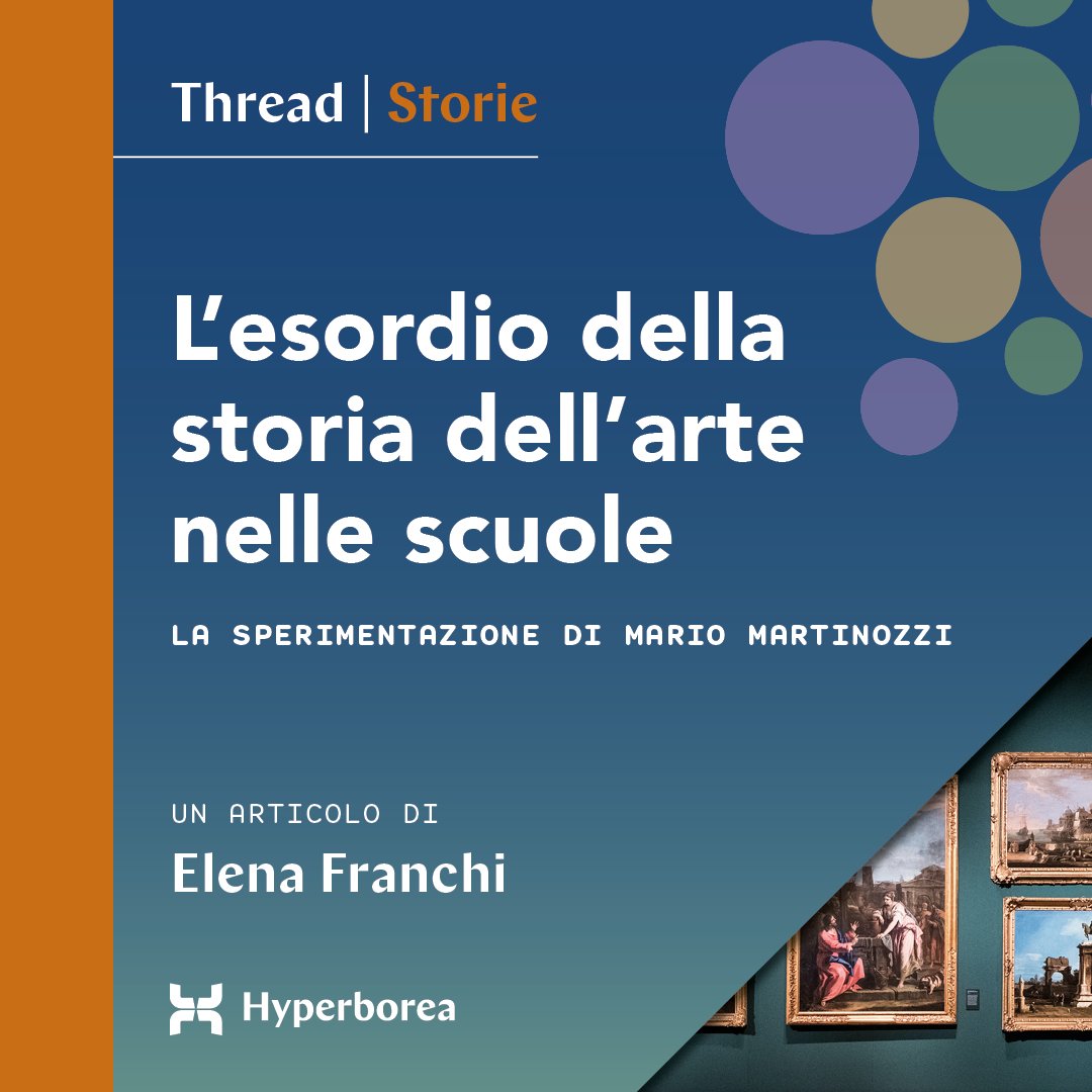 Hyperboreasrl's tweet photo. Sul nostro #Thread arriva la nuova sezione #Storie che inauguriamo con un racconto sull’esordio della storia dell’arte nella scuola italiana, di @ElenaFranchi8. Buona lettura! #archivistorici #cartedarchivio #raccontidagliarchivi #storiadellarte
https://t.co/72wW4v8FET https://t.co/ko53D9akTq