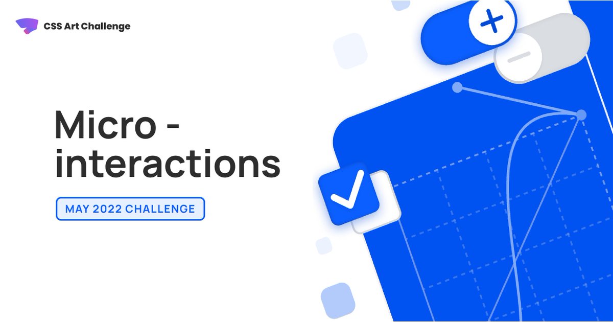 css_art's tweet image. Happy Friday! 
Allow us to start your weekend with a new challenge! 
This month, create CSS art with micro-interactions! 
Additional challenge details 🧵
