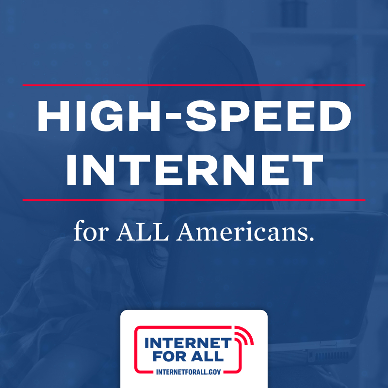 With today's #InternetForAll announcement, @NTIAGov + <a href="/CommerceGov/">U.S. Department of Commerce</a> will close the digital divide and connect everyone, including communities of color, low-income communities, Tribes, rural communities and older Americans, by investing billions in new initiatives.