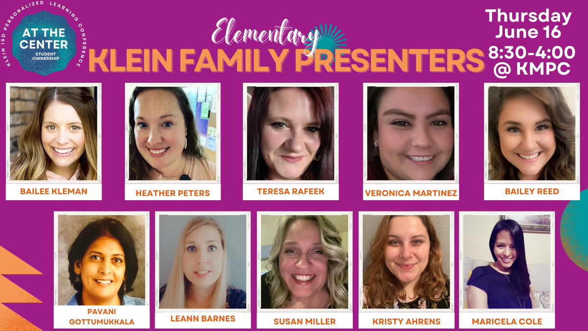 .<a href="/KleinISD/">Klein ISD</a> Want to see what student ownership looks like in a Klein ELEMENTARY class IRL? Come learn from these amazing #KleinFamily educators at the #KleinPL conference on 6/16! Register👉kisd.us/SummerP2L <a href="/ZwinkKISD/">Zwink Elementary</a> <a href="/KuehnleKISD/">Kuehnle Elementary</a> <a href="/MahaffeyKISD/">Mahaffey Elementary</a> <a href="/NorthamptonKISD/">Northampton Elem.</a> <a href="/HaudeKISD/">Haude Elementary</a>